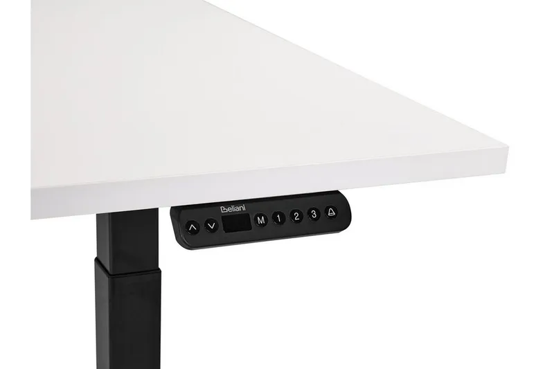 Bina Skrivebord 80x180 cm - Hvit/Svart - Møbler - Bord - Kontorbord - Skrivebord