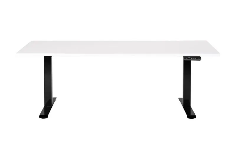 Bina Skrivebord 80x180 cm - Hvit/Svart - Møbler - Bord - Kontorbord - Skrivebord