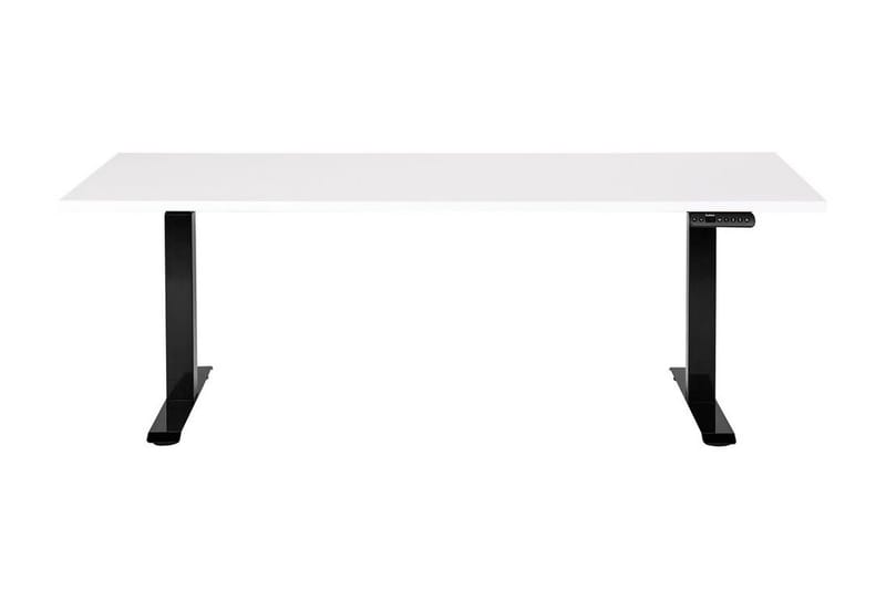 Bina Skrivebord 80x180 cm - Hvit/Svart - Møbler - Bord - Kontorbord - Skrivebord