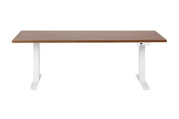 Bina Skrivebord 80x180 cm - Mørkt tre/Hvit - Møbler - Bord - Kontorbord - Skrivebord
