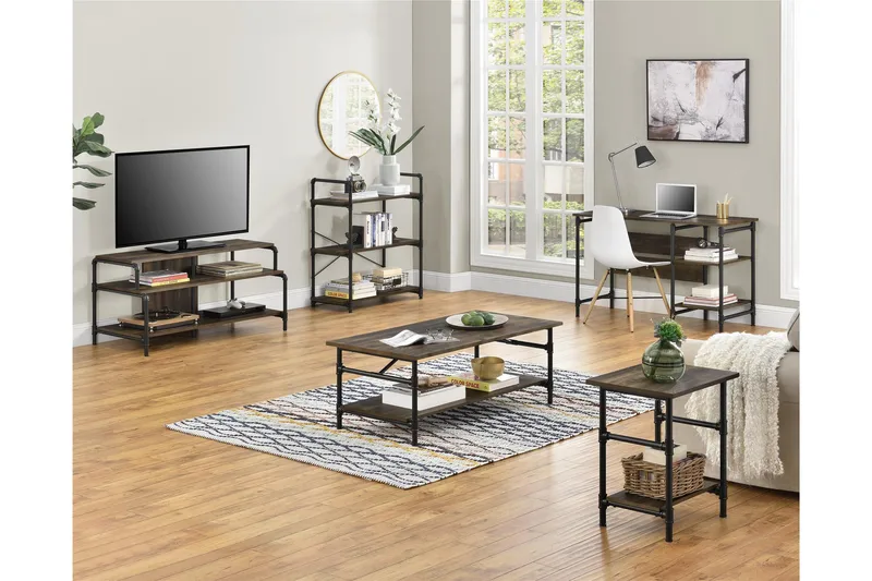 Bradford Skrivebord 120 cm Mørkebrun - Queer Eye - Møbler - Bord - Kontorbord - Skrivebord