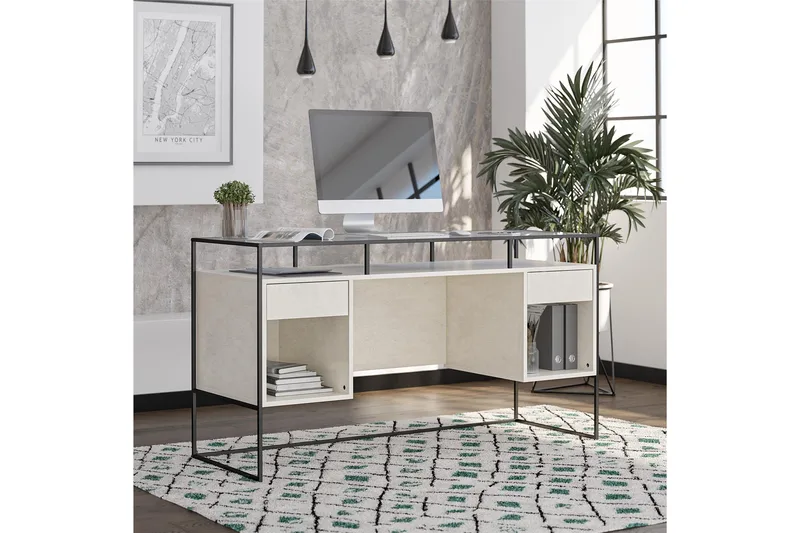 Bradford Skrivebord 139 cm Grå, Queer Eye