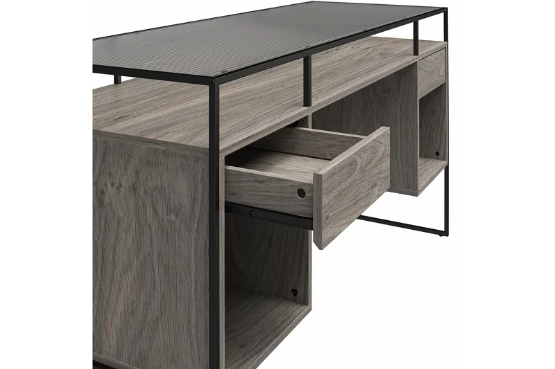 Bradford Skrivebord 141 cm Grå - Queer Eye - Møbler - Bord - Kontorbord - Skrivebord