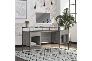 Bradford Skrivebord 141 cm Grå - Queer Eye - Møbler - Bord - Kontorbord - Skrivebord