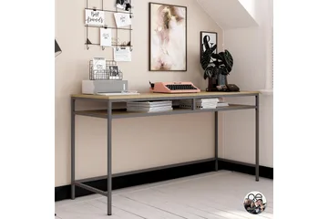 Bradford Skrivebord 153 cm Grå - Dorel Home - Møbler - Bord - Kontorbord - Skrivebord