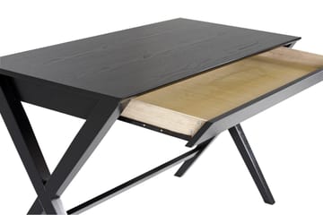 Brixer Skrivebord 120 cm med Oppbevaringsskuff - Natur/Svart - Møbler - Bord - Kontorbord - Skrivebord