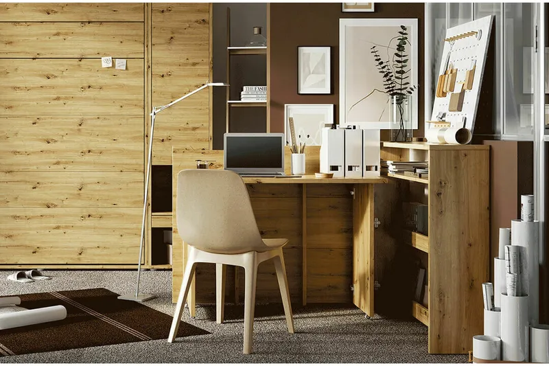 Brown - Møbler - Bord - Kontorbord - Skrivebord - Hjørneskrivebord