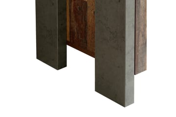 Cadle Skrivebord 127 cm med Oppbevaringsskuff + Skap - Brun/Grå - Møbler - Bord - Kontorbord - Skrivebord