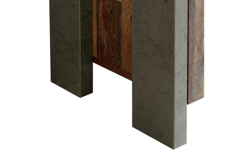 Cadle Skrivebord 127 cm med Oppbevaringsskuff + Skap - Brun/Grå - Møbler - Bord - Kontorbord - Skrivebord