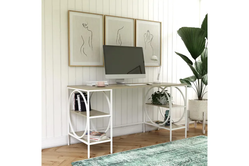 Cambridge Skrivebord 152 cm Brun - Dorel Home - Møbler - Bord - Kontorbord - Skrivebord