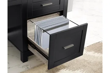 Carver Skrivebord 120 cm Svart - Dorel Home - Møbler - Bord - Kontorbord - Skrivebord