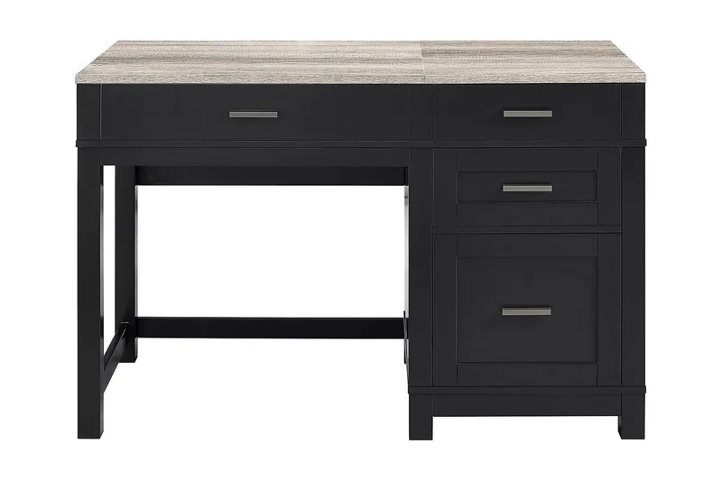 Carver Skrivebord 120 cm Svart - Dorel Home - Møbler - Bord - Kontorbord - Skrivebord