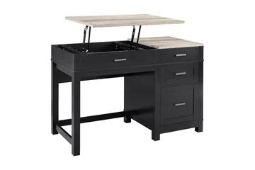 Carver Skrivebord 120 cm Svart - Dorel Home - Møbler - Bord - Kontorbord - Skrivebord