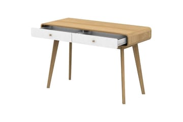 Skrivebord Cassie Eik/Hvit - Eik/Hvit - Møbler - Bord - Kontorbord - Skrivebord
