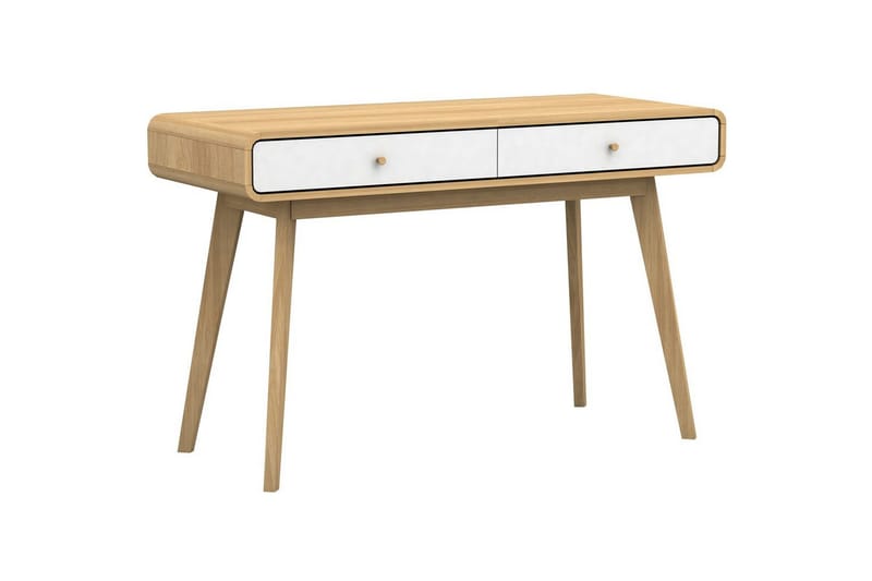 Skrivebord Cassie Eik/Hvit, Eik/Hvit
