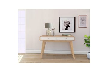 Skrivebord Cassie Eik/Hvit - Eik/Hvit - Møbler - Bord - Kontorbord - Skrivebord