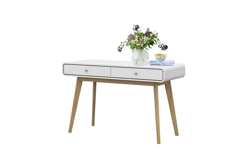Skrivebord Cassie Hvit/Hvit - Hvit/Hvit - Møbler - Bord - Kontorbord - Skrivebord