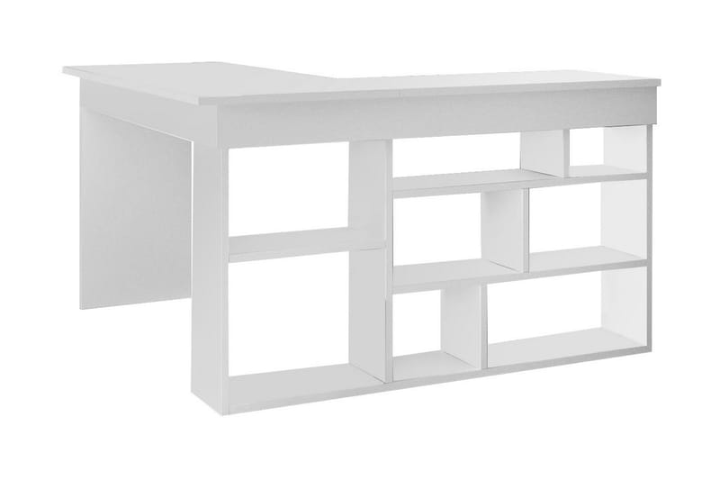 Dalran Skrivebord 129 cm, Hvit