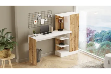 Dalran Skrivebord 152 cm - Natur / Hvit - Møbler - Bord - Kontorbord - Skrivebord