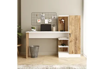 Dalran Skrivebord 152 cm - Natur / Hvit - Møbler - Bord - Kontorbord - Skrivebord