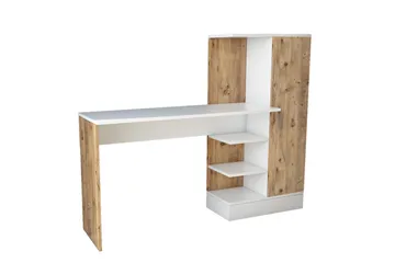 Dalran Skrivebord 152 cm - Natur / Hvit - Møbler - Bord - Kontorbord - Skrivebord