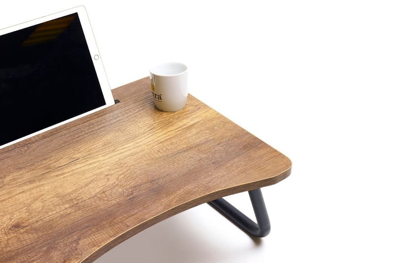 Datastativ Parupe 60 cm - Valnøttbrun/Svart - Skrivebord - Databord & PC bord