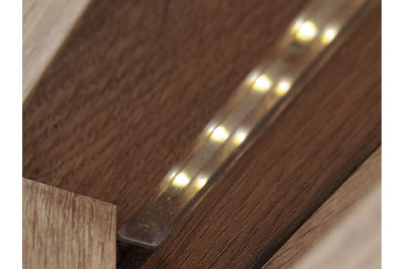 Domardon Skrivebord 130 cm med Oppbevaring 2 Skap - Tre/Hvit - Møbler - Bord - Kontorbord - Skrivebord