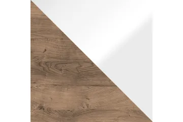 Domardon Skrivebord 130 cm med Oppbevaring 2 Skap - Tre/Hvit - Møbler - Bord - Kontorbord - Skrivebord