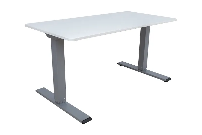 Ergo Optimal Skrivebord med 2 motor 160x80 cm Gråhvit/Grå