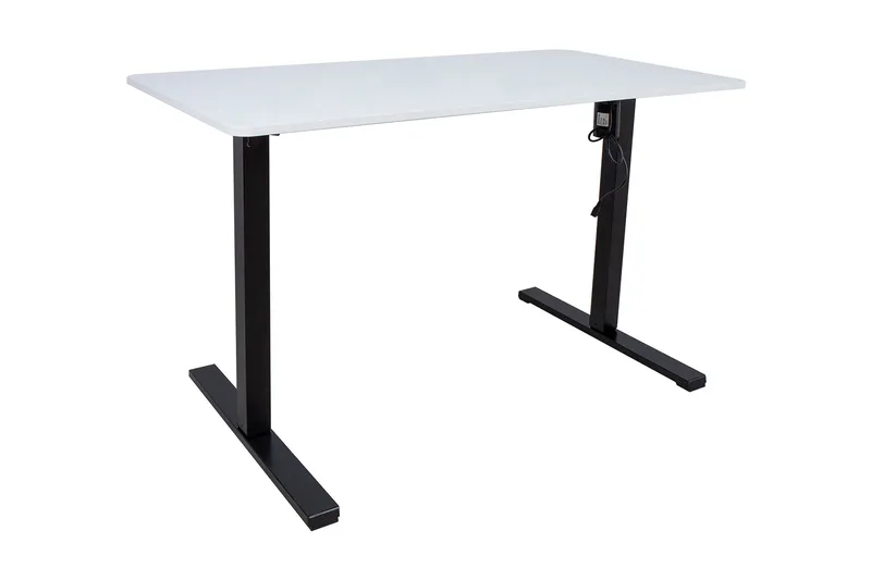 Ergo Optimal Skrivebord med motor 120x60 cm Hvit