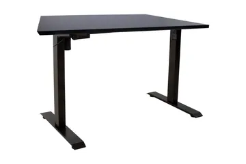 Ergo Skrivebord med en motor 140x80 cm Svart - Møbler - Bord - Kontorbord - Skrivebord