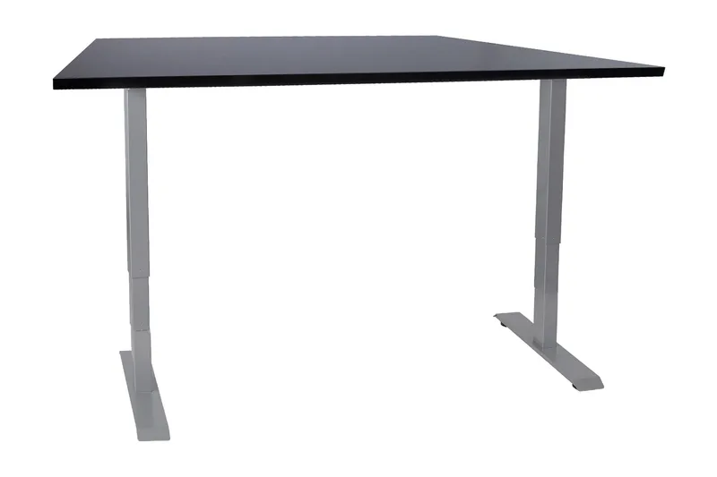 Ergosum 2 Skrivebord 140 cm Hev- og Senkbart, Svart
