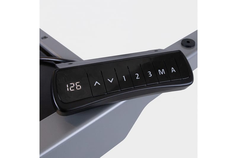 Ergosum 2 Skrivebord 160 cm Hev- og Senkbart - Hvit/Grå - Møbler - Bord - Kontorbord - Skrivebord