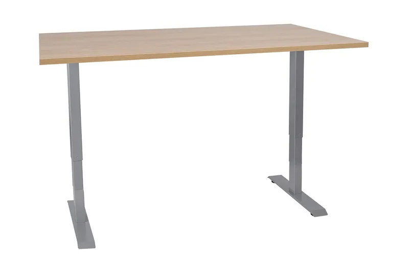 Ergosum 2 Skrivebord 160 cm Hev- og Senkbart, Tre/Natur