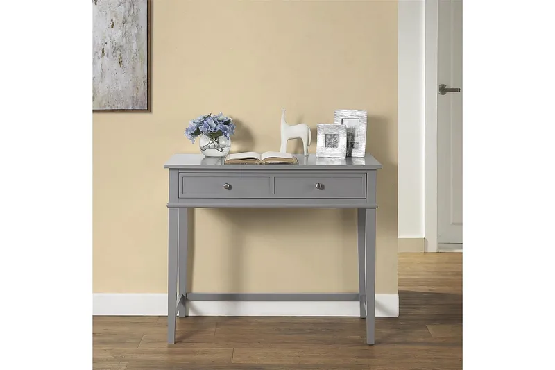 Franklin Skrivebord 90 cm med Oppbevaringsskuff Grå - Dorel Home - Møbler - Bord - Kontorbord - Skrivebord