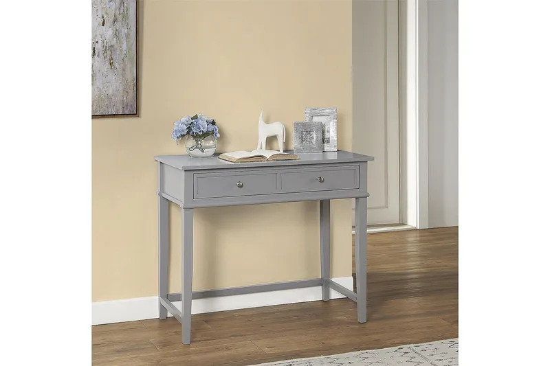 Franklin Skrivebord 90 cm med Oppbevaringsskuff Grå - Dorel Home - Møbler - Bord - Kontorbord - Skrivebord