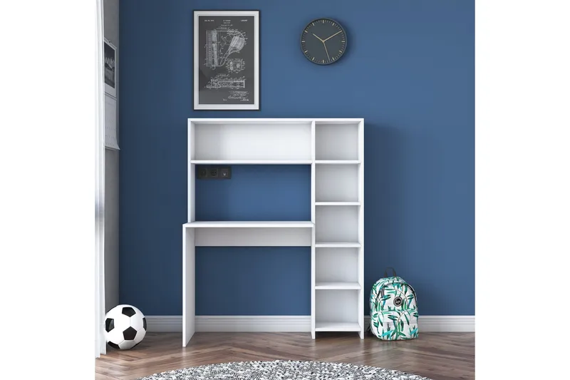 Freal Skrivebord 113 cm - Hvit - Møbler - Bord - Kontorbord - Skrivebord