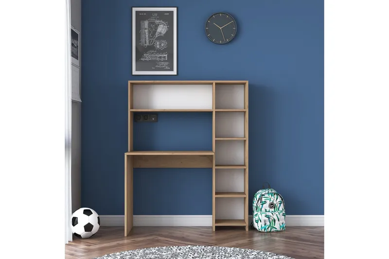 Freal Skrivebord 113 cm - Natur - Møbler - Bord - Kontorbord - Skrivebord