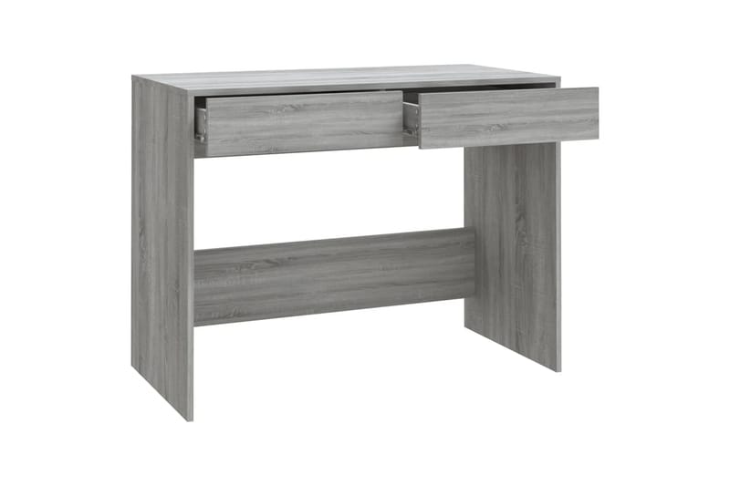 Skrivebord grå sonoma eik 101x50x76,5 cm sponplate - Grå - Skrivebord - Databord & PC bord