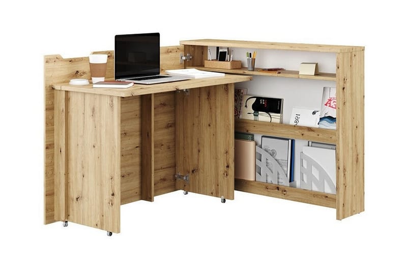 Skrivebord Grianan 136 cm - Brun - Skrivebord - Databord & PC bord