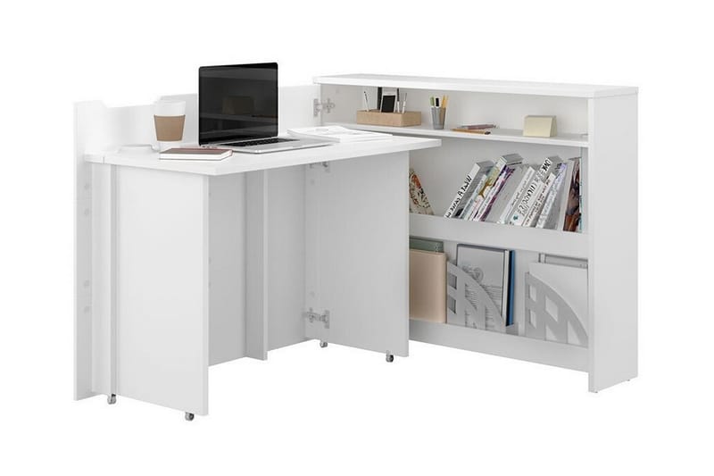 Skrivebord Grianan 136 cm - Hvid - Skrivebord - Databord & PC bord