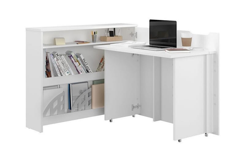 Skrivebord Grianan 136 cm - Hvid - Skrivebord - Databord & PC bord