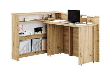 Grianan Skrivbord 136 cm Brown - Møbler - Bord - Kontorbord - Skrivebord - Hjørneskrivebord