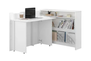 Grianan Skrivbord 136 cm White - Møbler - Bord - Kontorbord - Skrivebord - Hjørneskrivebord