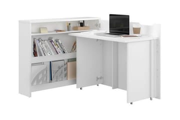 Grianan Skrivbord 136 cm White - Møbler - Bord - Kontorbord - Skrivebord - Hjørneskrivebord