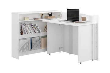 Grianan Skrivbord 136 cm White - Møbler - Bord - Kontorbord - Skrivebord - Hjørneskrivebord