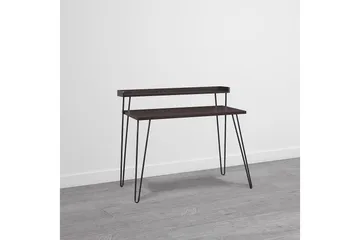 Haven Skrivebord 114 cm med Oppbevaringshylle Espresso/Svart - Dorel Home - Møbler - Bord - Kontorbord - Skrivebord