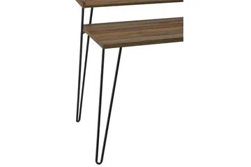 Haven Skrivebord 114 cm med Oppbevaringshylle Valnøttsbrun/S - Dorel Home - Møbler - Bord - Kontorbord - Skrivebord