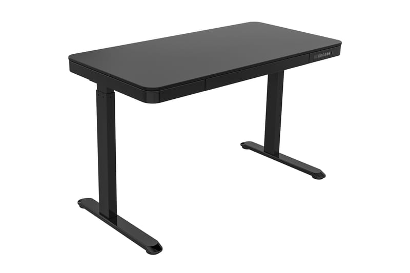 Skrivebord Shabus 120 cm Hev og Senkbart - Svart - Skrivebord - Databord & PC bord - Hev og senkbart skrivebord