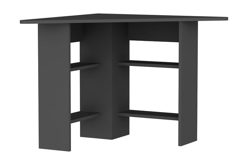 Hjørneskrivebord Cornera 80 cm med Oppbevaringshyller - Hjørneskrivebord